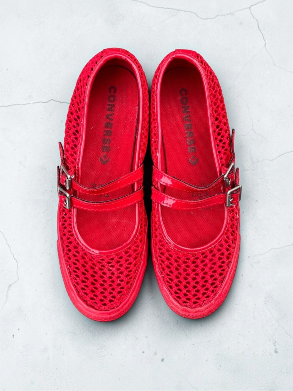 Converse Chuck Taylor All Star Dainty Mary Jane Knit Red Women’s 7